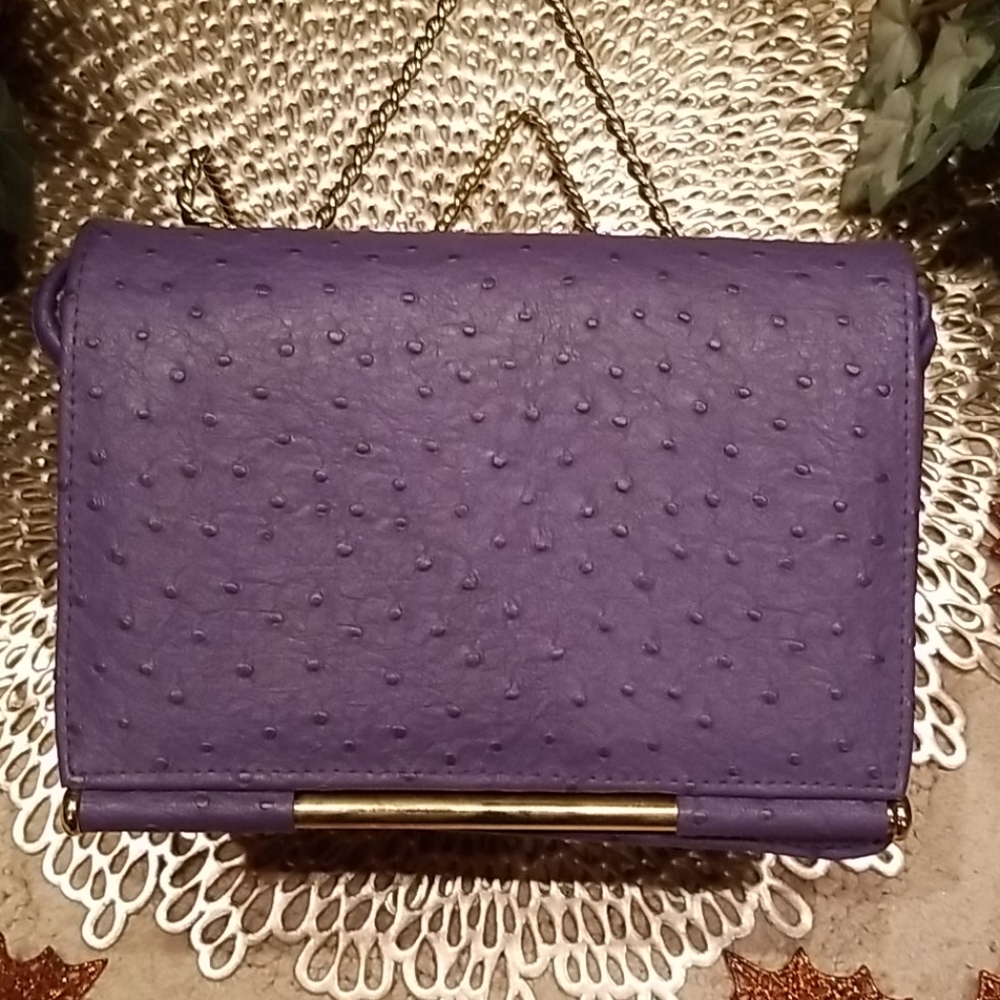 Vintage Elka Embossed Faux Ostrich Shoulder Bag - Picture 3 of 8